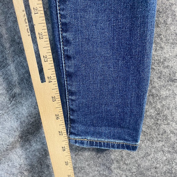 AG Adriano Goldschmied Jeans 28 Blue Distressed Legging Ankle Mid Rise - Picture 10 of 11